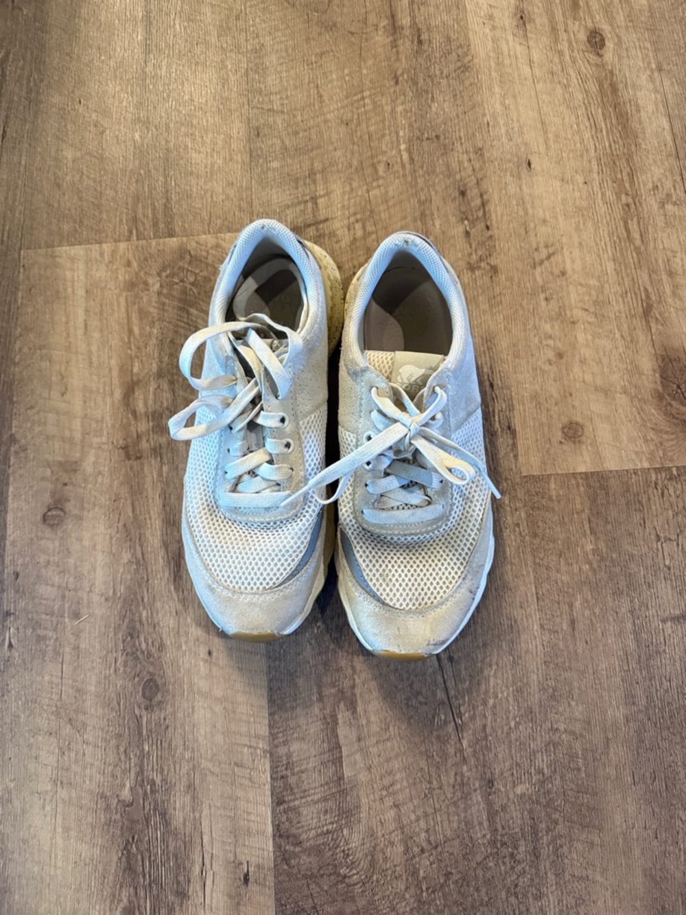*Sorels* Light Beige Mesh Running Sneakers